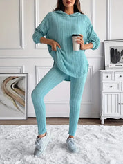 Geribde knit dames lounge set – Camden