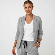 Geruit damespak met blazer en pantalon – Montana
