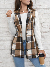 Geruit dames vest – Camden