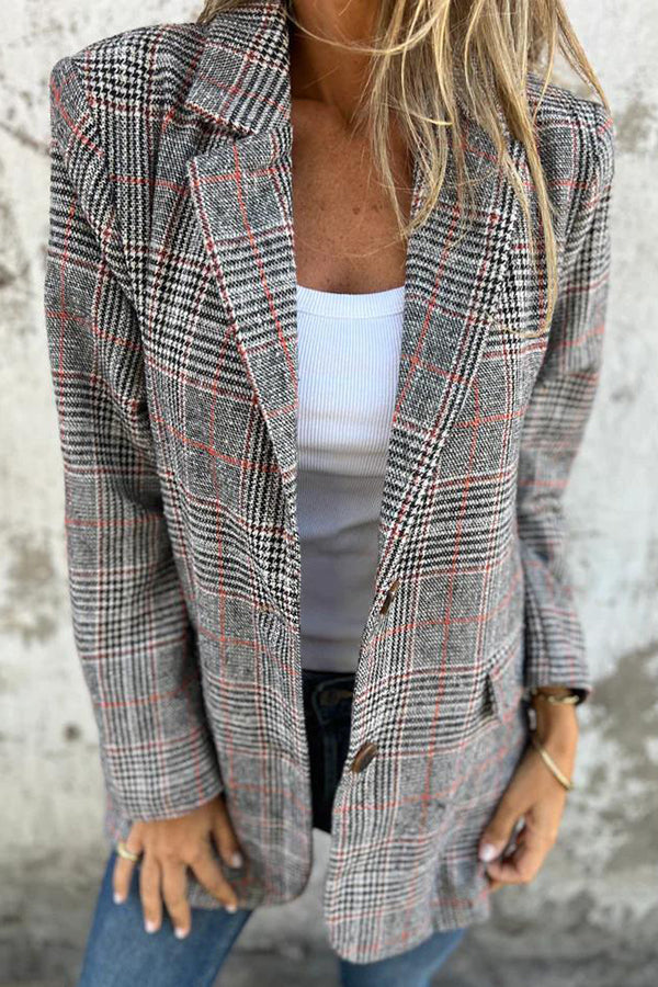 Geruite blazer voor dames - Charlotte