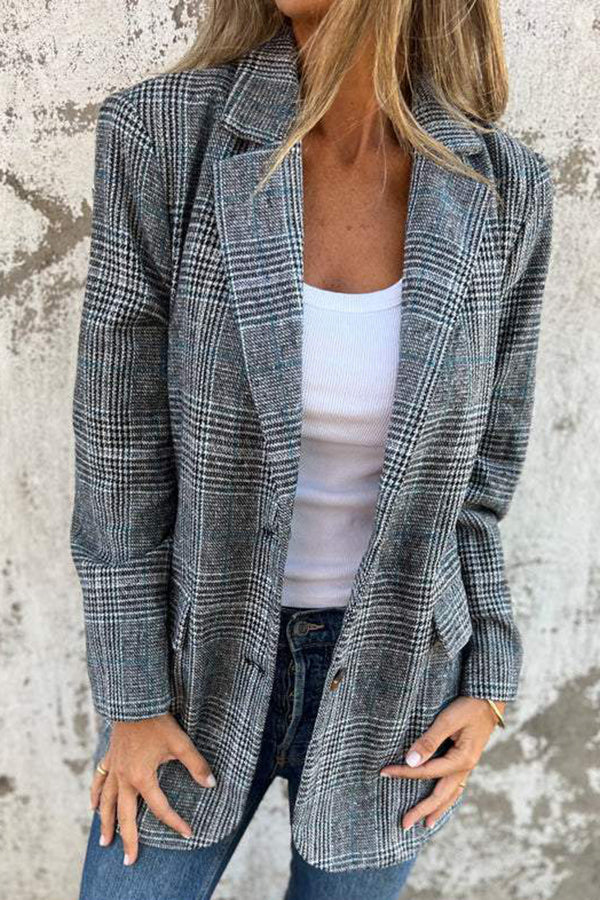 Geruite blazer voor dames - Charlotte