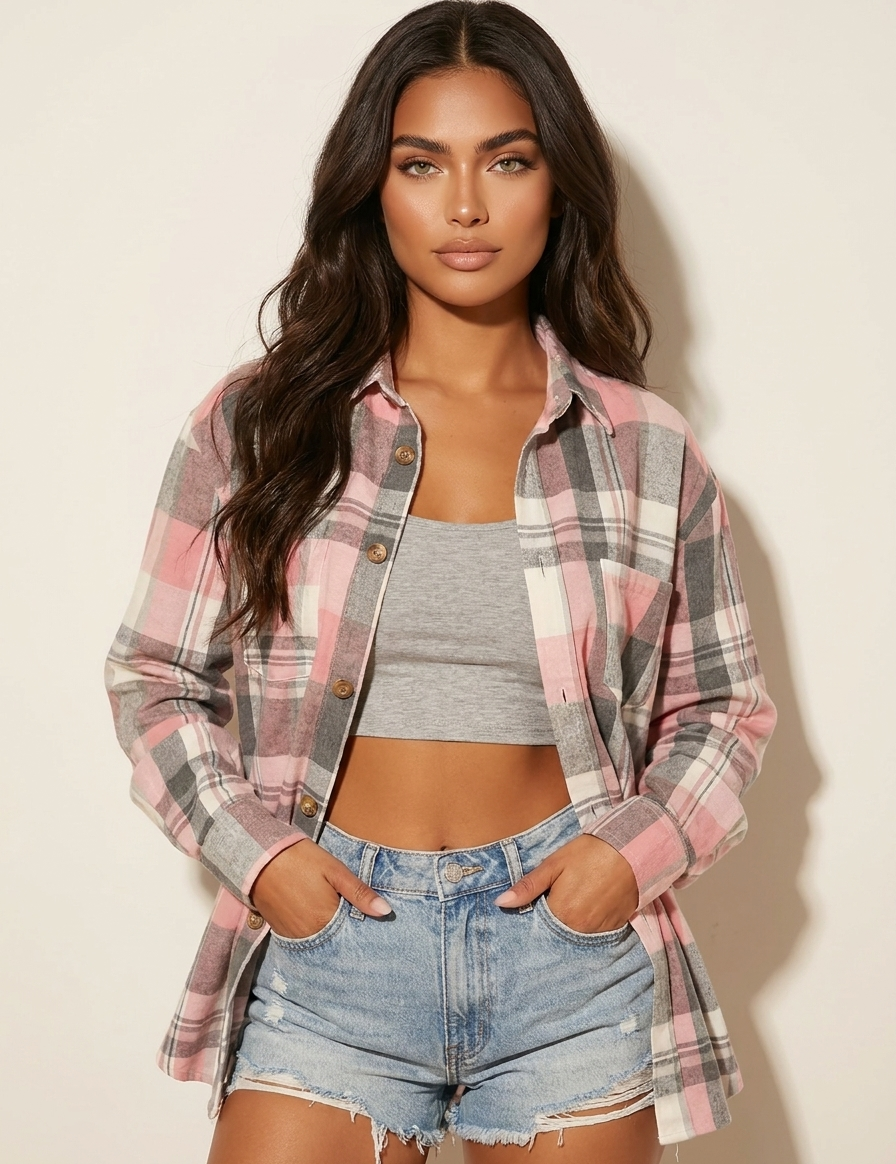 Geruite_dames_flannel_blouse_Meadow_1.png