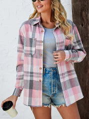 Geruite dames flannel blouse – Meadow