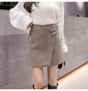 Geruite dames skort met overslag – Kensington