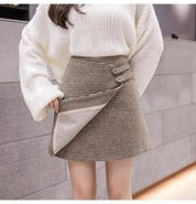Geruite dames skort met overslag – Kensington