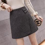Geruite dames skort met overslag – Kensington