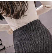 Geruite dames skort met overslag – Kensington