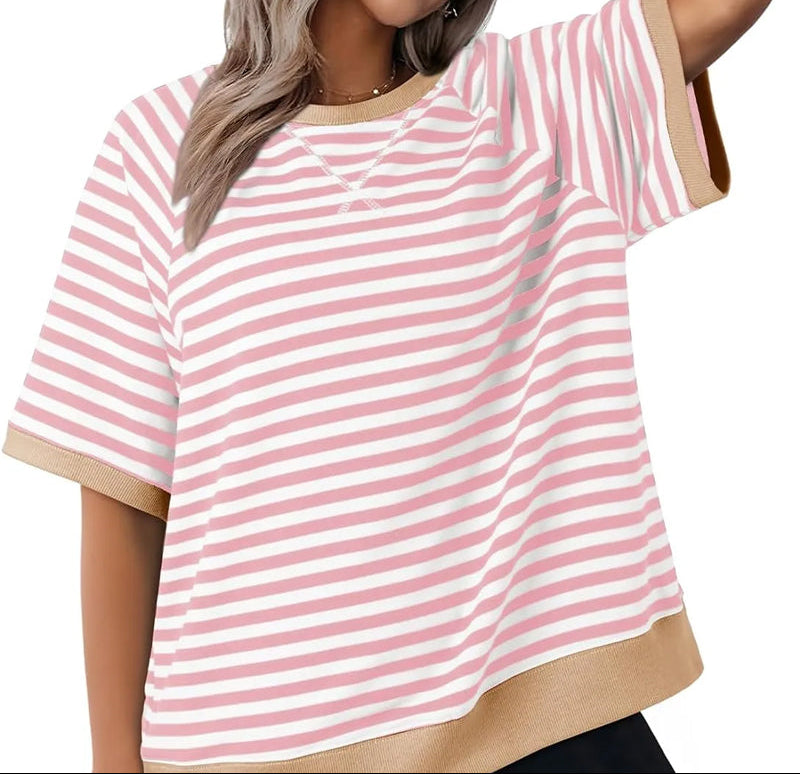 Gestreept oversized T-shirt - Julia