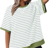 Gestreept oversized T-shirt - Julia