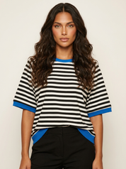 Gestreept oversized T-shirt - Julia