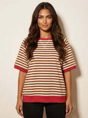 Gestreept oversized T-shirt - Julia