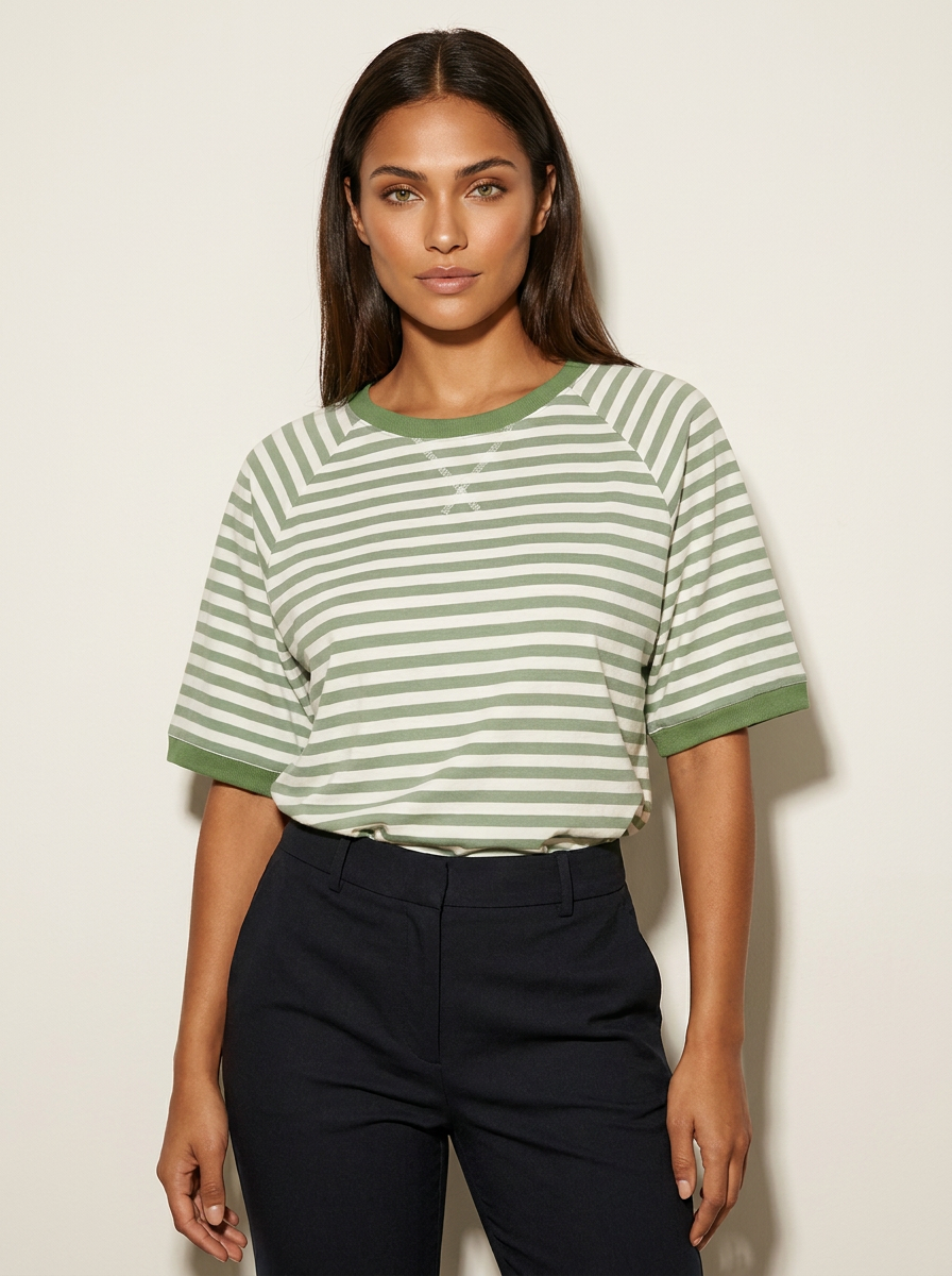 Gestreept oversized T-shirt - Julia