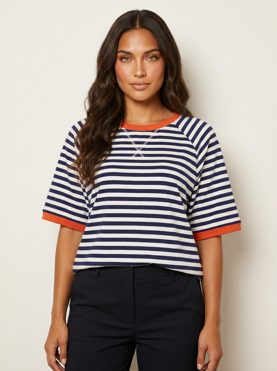 Gestreept oversized T-shirt - Julia