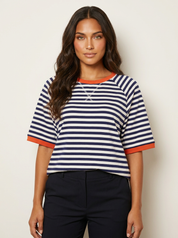 Gestreept oversized T-shirt - Julia