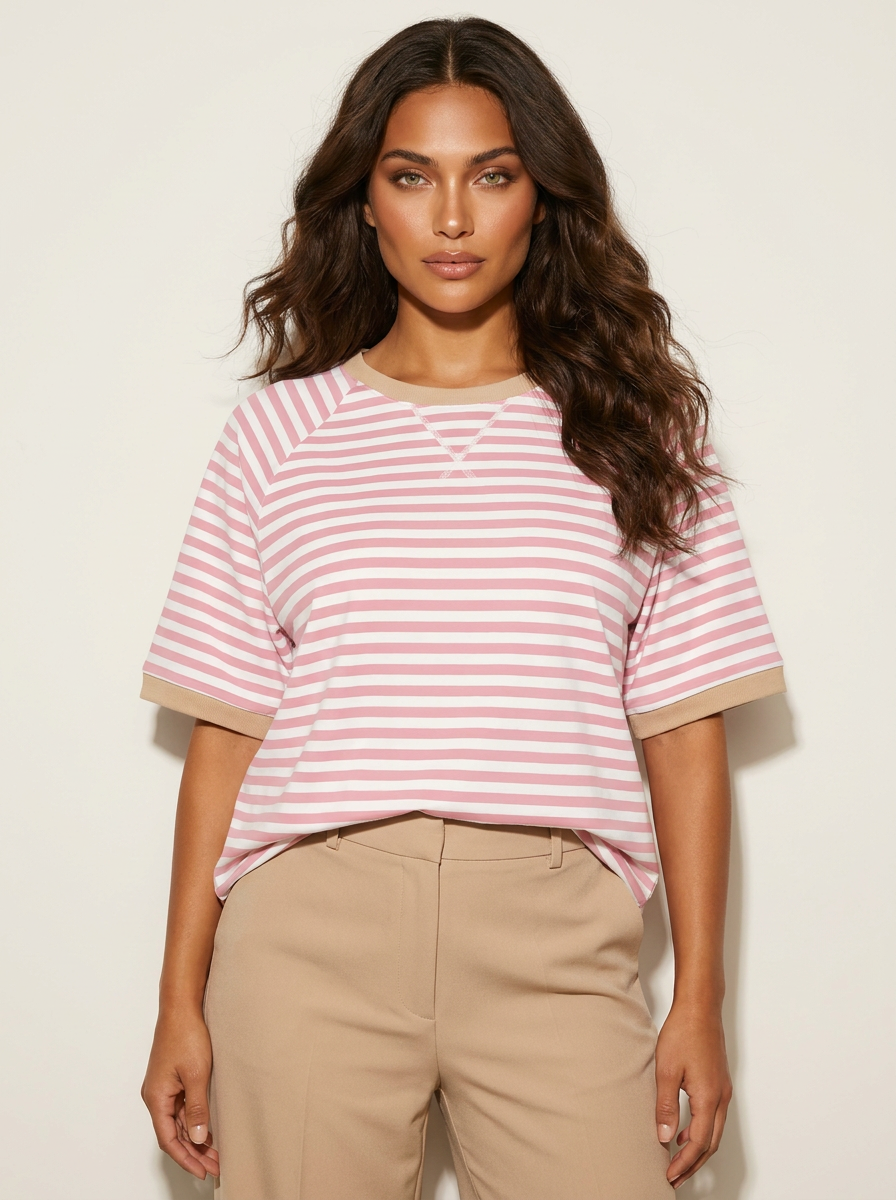 Gestreept oversized T-shirt - Julia