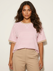 Gestreept oversized T-shirt - Julia