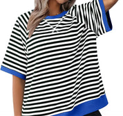 Gestreept oversized T-shirt - Julia