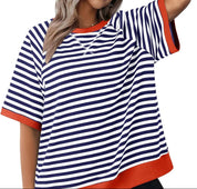 Gestreept oversized T-shirt - Julia