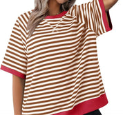 Gestreept oversized T-shirt - Julia