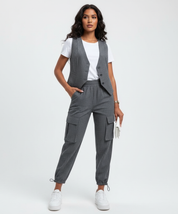 Gestreept dames pak met gilet en broek – Nalla