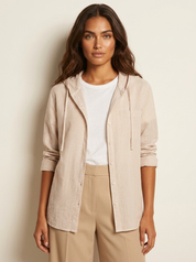 Gestreepte blouse met capuchon - Lotte