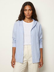 Gestreepte blouse met capuchon - Lotte