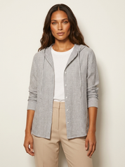 Gestreepte blouse met capuchon - Lotte