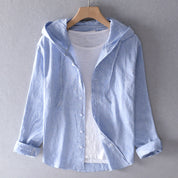 Gestreepte blouse met capuchon - Lotte