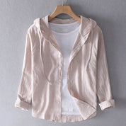 Gestreepte blouse met capuchon - Lotte