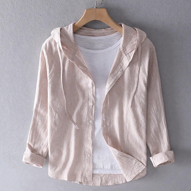 Gestreepte blouse met capuchon - Lotte