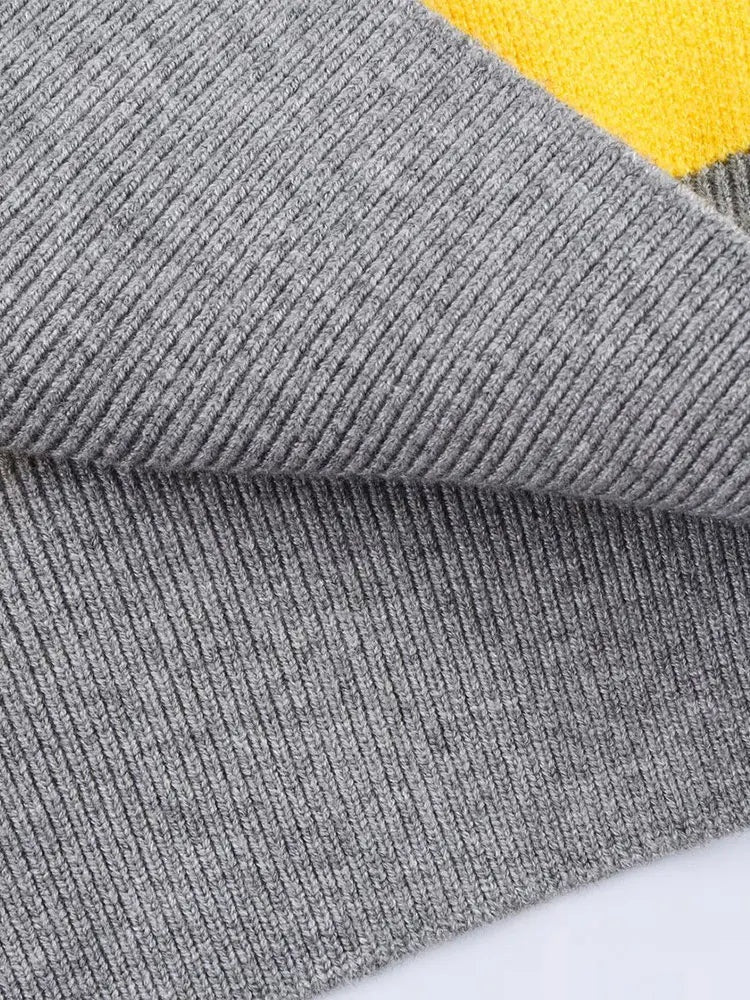 Gestreepte cropped knit polo – Séraphine