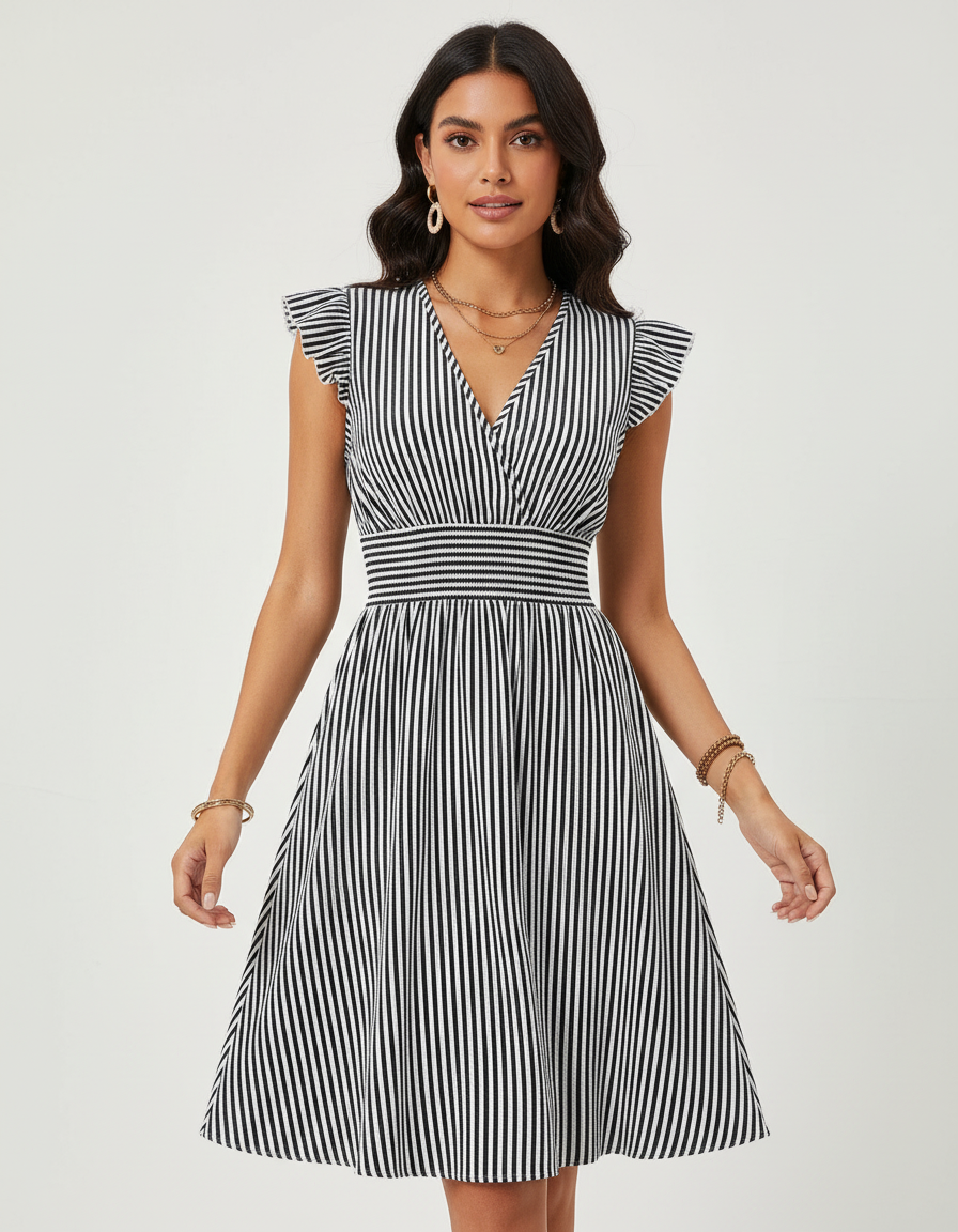 Striped summer dress for women – Lunéa