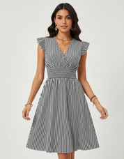 Gestreepte zomerjurk dames – Lunéa