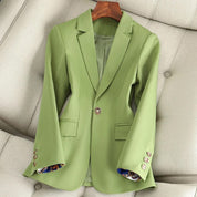 Getailleerde damesblazer met klassieke revers