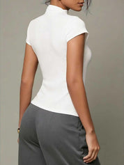 Getailleerde button-up top – Aria