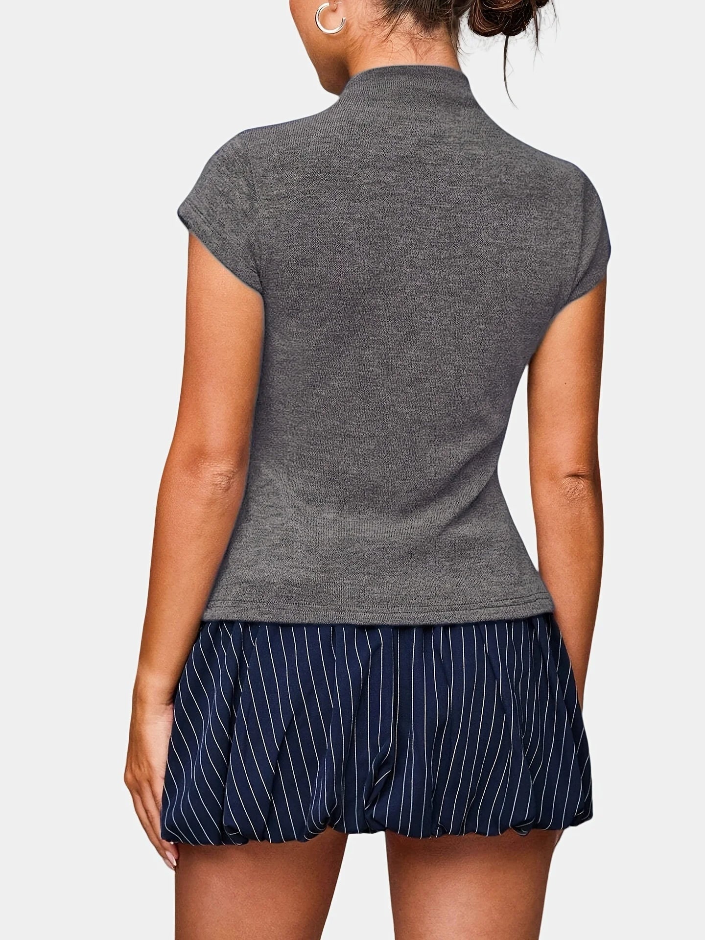 Getailleerde button-up top – Aria