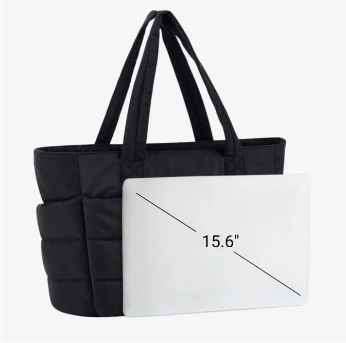 Gewatteerde shopper tas met zachte structuur - Mila