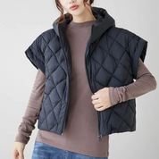 Gewatteerde dames bodywarmer met capmouw – Oslo