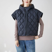 Gewatteerde dames bodywarmer met capmouw – Oslo