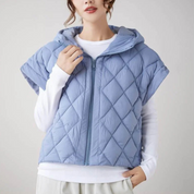 Gewatteerde dames bodywarmer met capmouw – Oslo