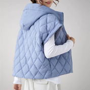 Gewatteerde dames bodywarmer met capmouw – Oslo