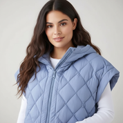 Gewatteerde dames bodywarmer met capmouw – Oslo