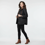 Gewatteerde dames jas met capuchon – Juliette