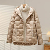 Gewatteerde dames puffer jas met capuchon – Heritage