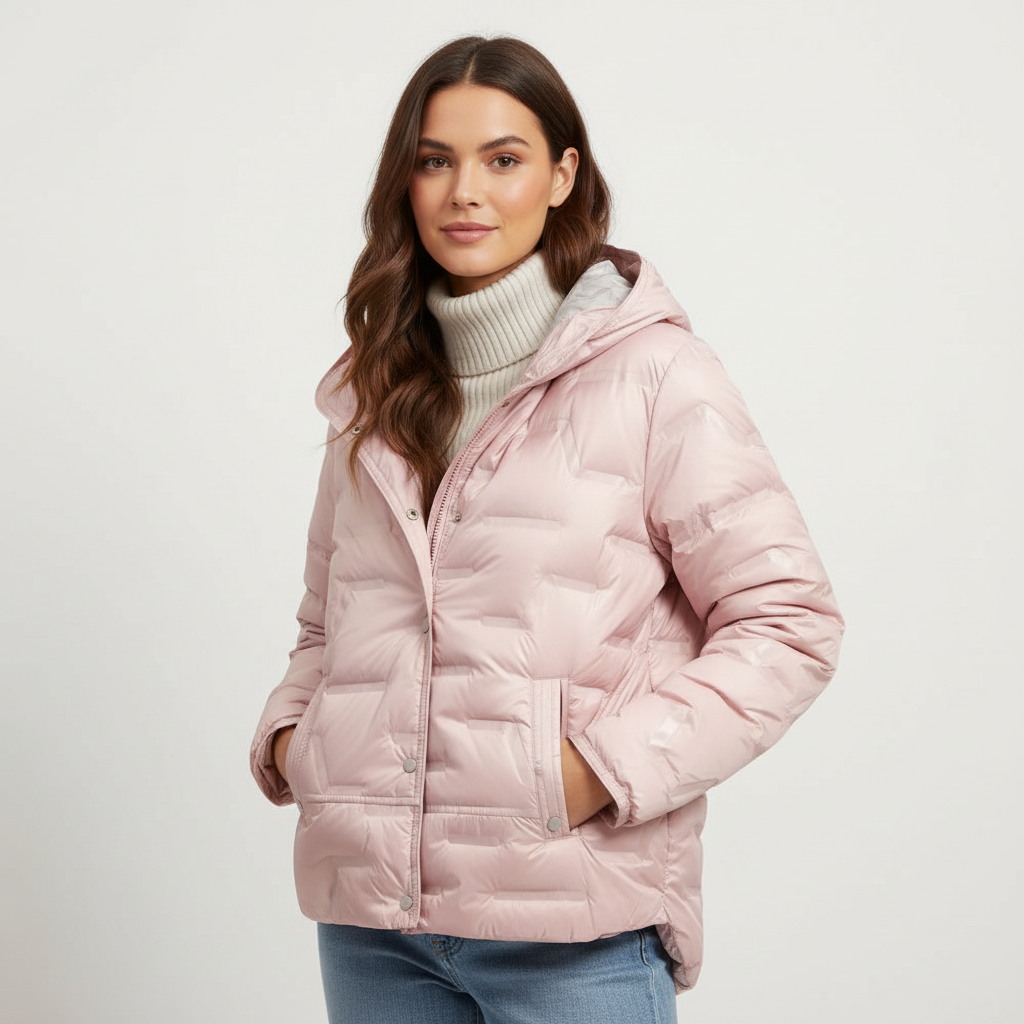 Gewatteerde dames puffer jas met capuchon – Heritage