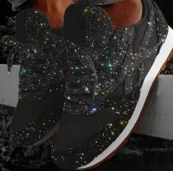 Glitter sneakers voor dames