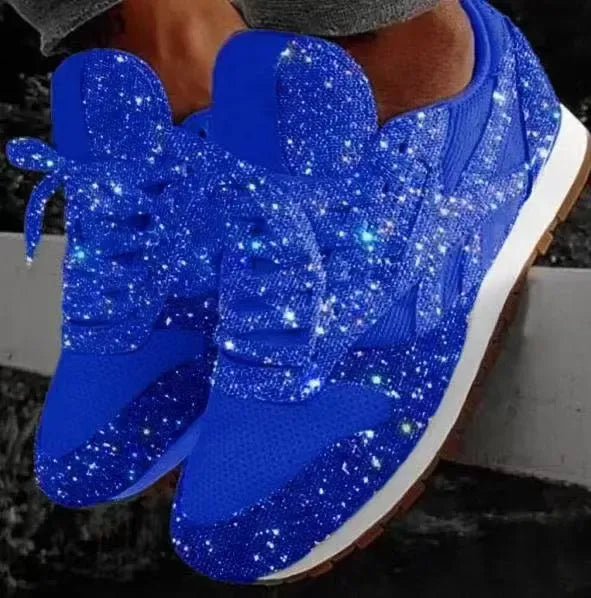 Glitter sneakers voor dames