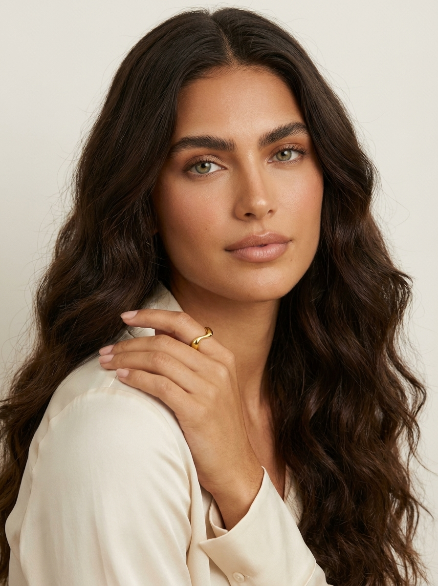 Minimalistische Open Ring - Luna
