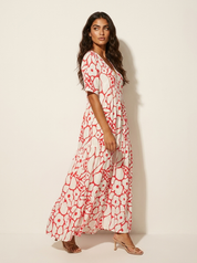 Grafische maxi zomerjurk - Fleur