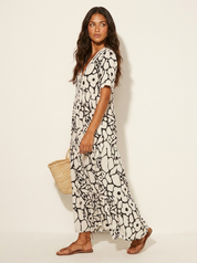 Grafische maxi zomerjurk - Fleur
